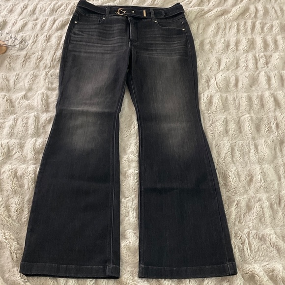 WHBM TALL Extra High Rise Skinny Flare Jeans NWT - Picture 5 of 7